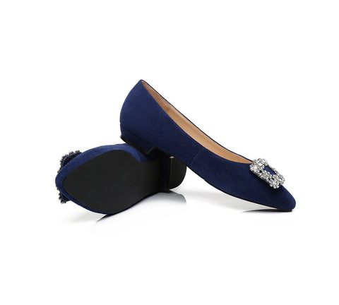 Flats - AS UGG Women Leather Ballet Flats Isabella