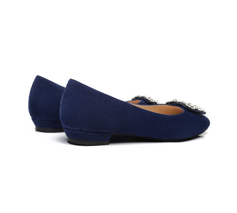 Flats - AS UGG Women Leather Ballet Flats Isabella