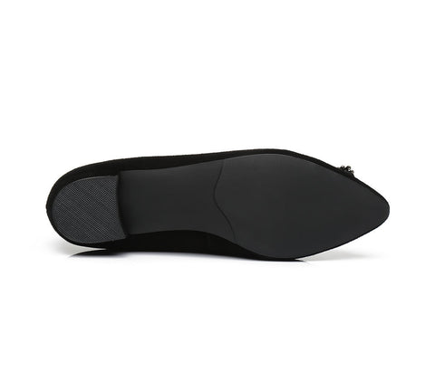 Flats - AS UGG Women Leather Ballet Flats Isabella