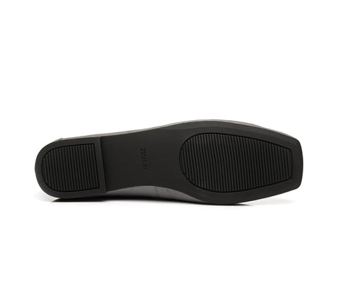 Flats - AS UGG Women Leather Ballet Flats Linda