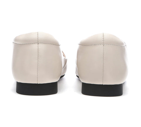 Flats - Square Toe Leather Ballet Flats Women Libera