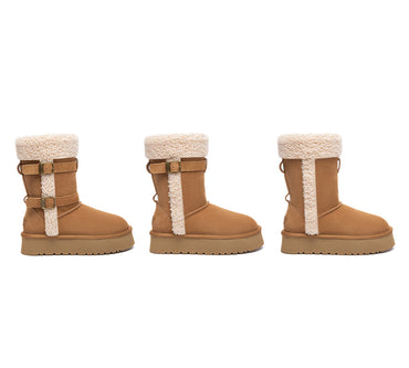 AUSTRALIAN SHEPHERD® UGG Boots Women Sheepskin Wool Short Nordel