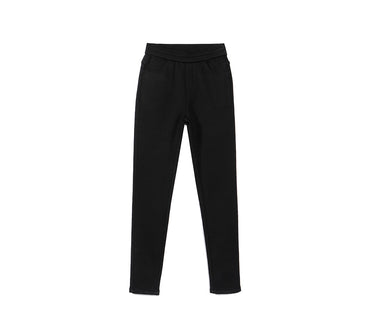 Leggings - TA Women Black Leggings Laney Wool Fleece Lining