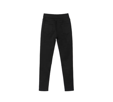 Leggings - TA Women Black Leggings Laney Wool Fleece Lining