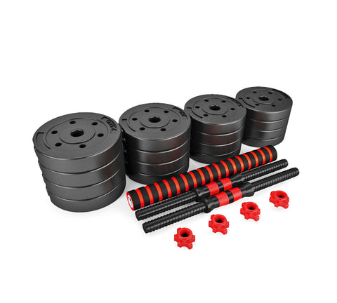 Others - Adjustable Rubber Dumbbell Set 20kg/30kg/40kg