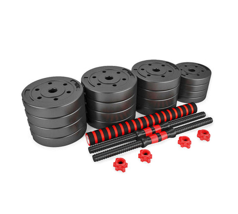 Others - Adjustable Rubber Dumbbell Set 20kg/30kg/40kg