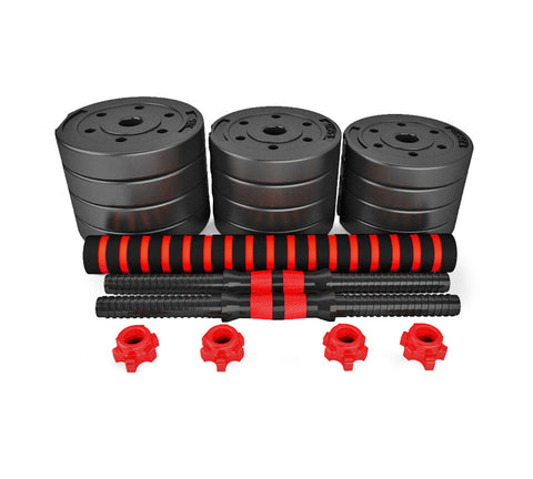 Others - Adjustable Rubber Dumbbell Set 20kg/30kg/40kg