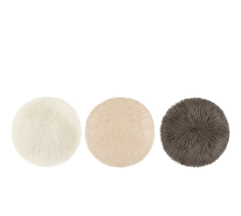 Rugs - Round Wool Seat Cushion 33cm X 33cm