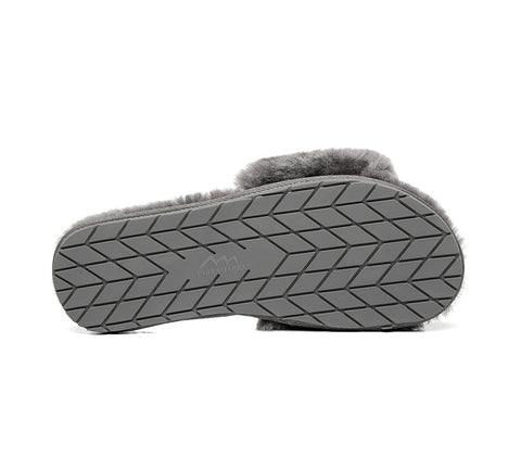 Slides - TA Nala Fashion Slides Women Sheepskin Fluffy Slides