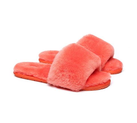 Slides - TA Nala Fashion Slides Women Sheepskin Fluffy Slides