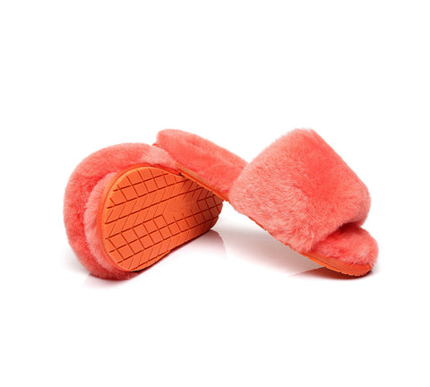 Slides - TA Nala Fashion Slides Women Sheepskin Fluffy Slides