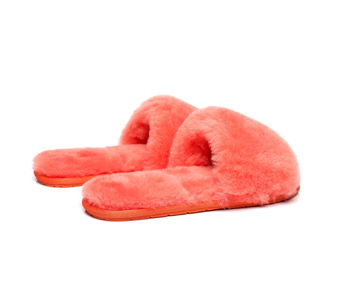 Slides - TA Nala Fashion Slides Women Sheepskin Fluffy Slides