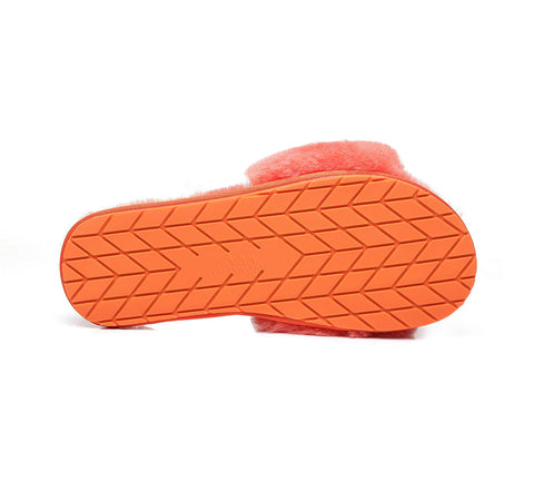 Slides - TA Nala Fashion Slides Women Sheepskin Fluffy Slides