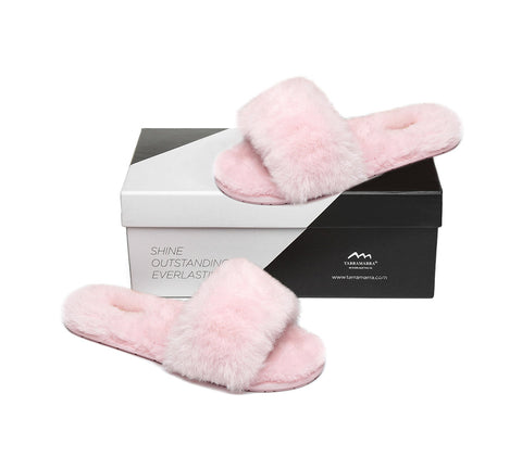 Slides - TA Nala Fashion Slides Women Sheepskin Fluffy Slides