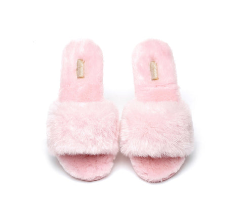 Slides - TA Nala Fashion Slides Women Sheepskin Fluffy Slides