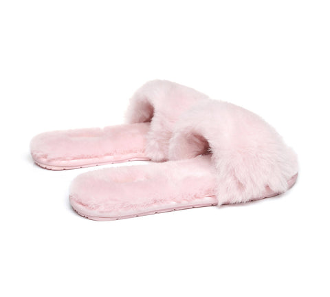 Slides - TA Nala Fashion Slides Women Sheepskin Fluffy Slides