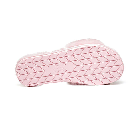 Slides - TA Nala Fashion Slides Women Sheepskin Fluffy Slides