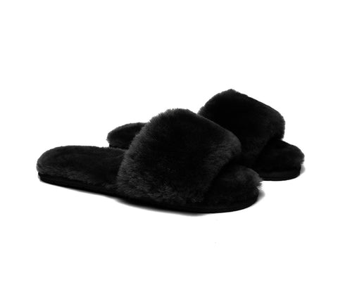 Slides - TA Nala Fashion Slides Women Sheepskin Fluffy Slides
