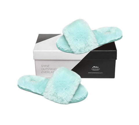Slides - TA Nala Fashion Slides Women Sheepskin Fluffy Slides