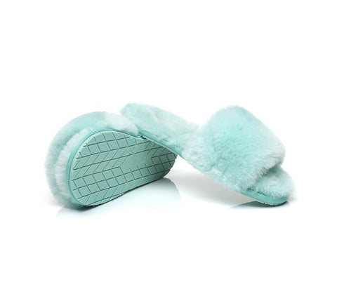 Slides - TA Nala Fashion Slides Women Sheepskin Fluffy Slides