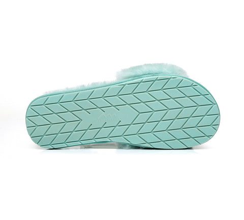 Slides - TA Nala Fashion Slides Women Sheepskin Fluffy Slides