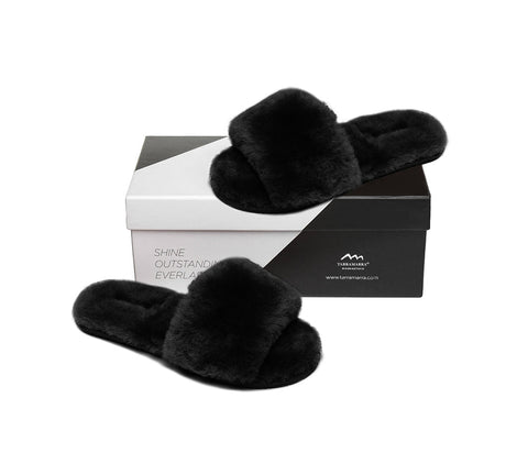 Slides - TA Nala Fashion Slides Women Sheepskin Fluffy Slides