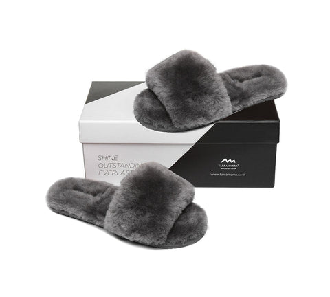 Slides - TA Nala Fashion Slides Women Sheepskin Fluffy Slides