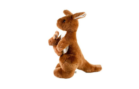 Kangaroo With Joey Stuffed Animal Soft Plush Toy (4367835856954)