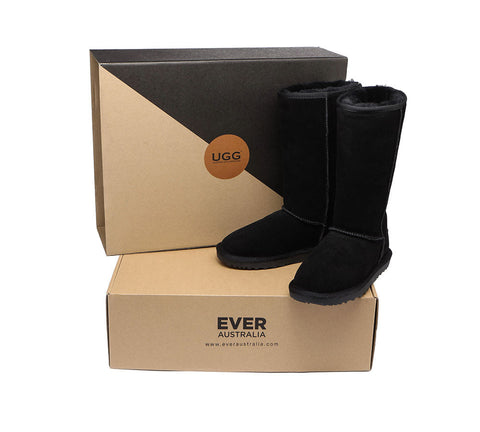 UGG Boots - AS UGG Boots Double Face Sheepskin Tall Classic Suede