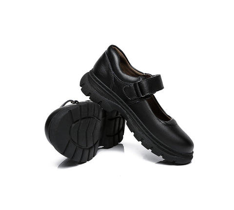 UGG Boots - Chris Kids Leather School Shoes With Removable Insole