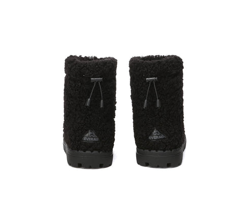 UGG Boots - EVERAU® UGG Sheepskin Wool Plush Adjustable Drawstring Boots Peggy