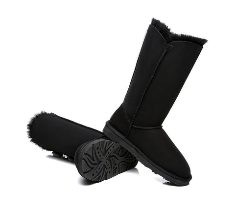 UGG Boots - Tall Triple Button Sheepskin Boots Aspen