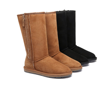 UGG Boots - UGG Boots Australia Premium Double Face Sheepskin Tall Side Zip