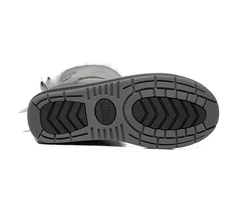 UGG Boots - Women Short Ugg Boots With Double Back Bow