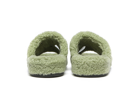 EVERAU® Curly Sheepskin Wool Slides Women Croft