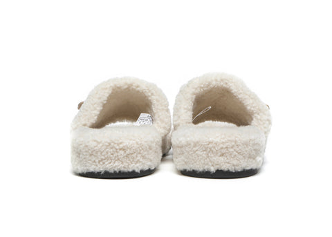 EVERAU® Curly Sheepskin Wool Slides Women Croft