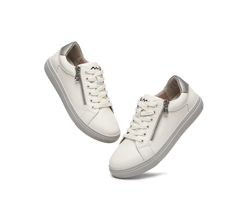 TARRAMARRA® Leather White Sneakers Women Chloe