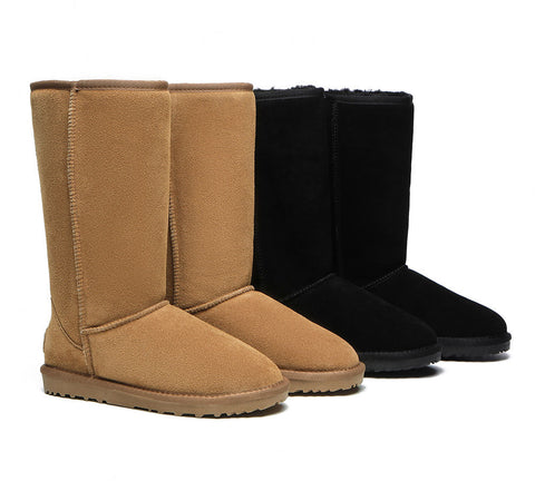 Australian Shepherd® UGG Boots Double Face Sheepskin Tall Classic Suede