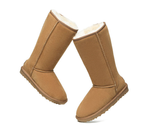 Australian Shepherd® UGG Boots Double Face Sheepskin Tall Classic Suede