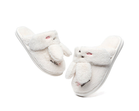 TARRAMARRA® Fluffy Bunny Strap Slippers