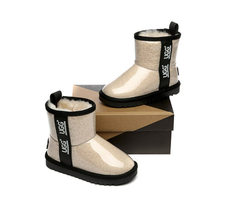 Australian Shepherd® Kids Ugg Boots Clear Waterproof and Shearling Coated Classic
