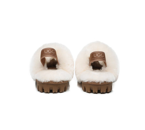 AUSTRALIAN SHEPHERD® UGG Kids Sheepskin Wool Slingback Slippers Suzie