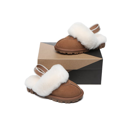 Australian Shepherd®  Kids Slingback UGG Slipper Kids Waffle Plus