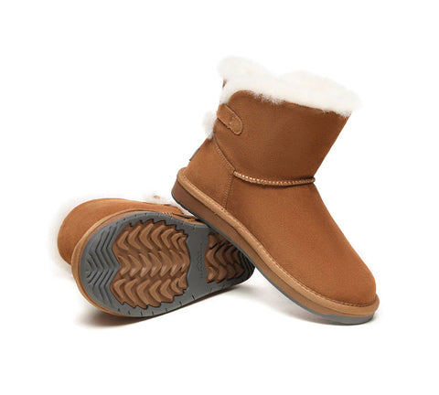 TARRAMARRA® Ankle Sheepskin Boots with Adjustable Strap Women Mariel