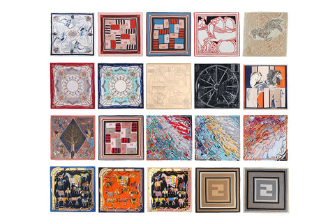 TARRAMARRA® Printed Square Rayon Silk Scarf Multiple Patterns