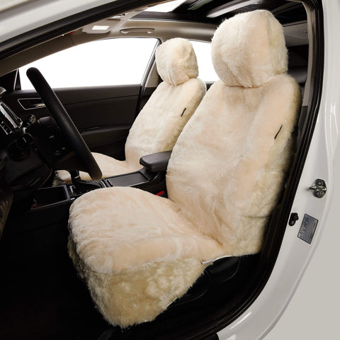 TARRAMARRA® Premium Sheepskin Car Seat Cover Ivory Air bag Safe