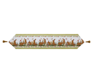 TARRAMARRA® Jacquard Bunny Table Runner with Tassels