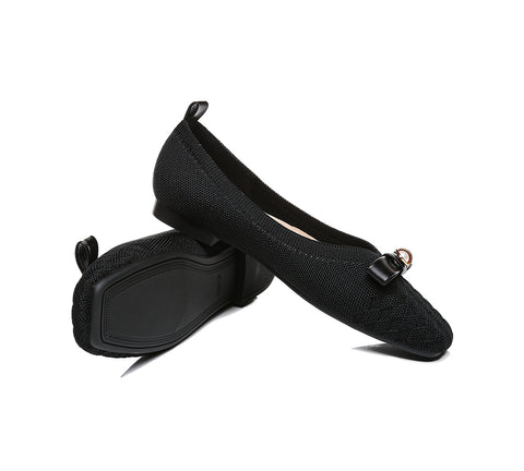 EVERAU® Flats With Bow Women Yolanda
