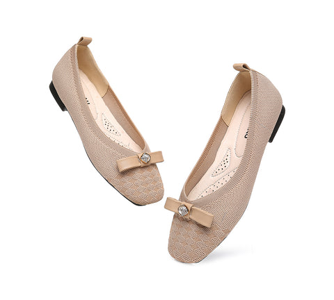 EVERAU® Flats With Bow Women Yolanda