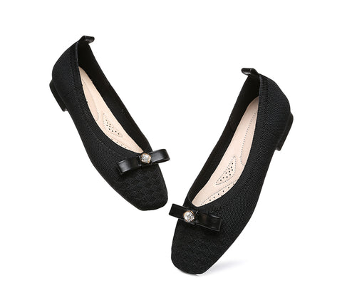 EVERAU® Flats With Bow Women Yolanda